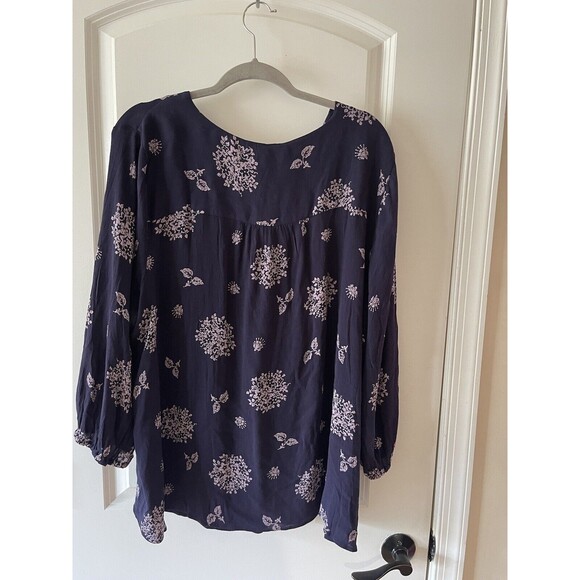 SKIES ARE BLUE Plus Size 2X Boho Lorinda Embroidery Floral Top NWT BOX1 - Picture 6 of 12
